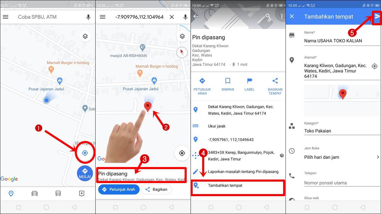 Cara Mendaftarkan Alamat Di Google Map Lewat HP Caramiaw com