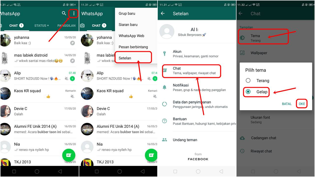 Cara Mengganti Tema Whatsapp Tanpa Aplikasi