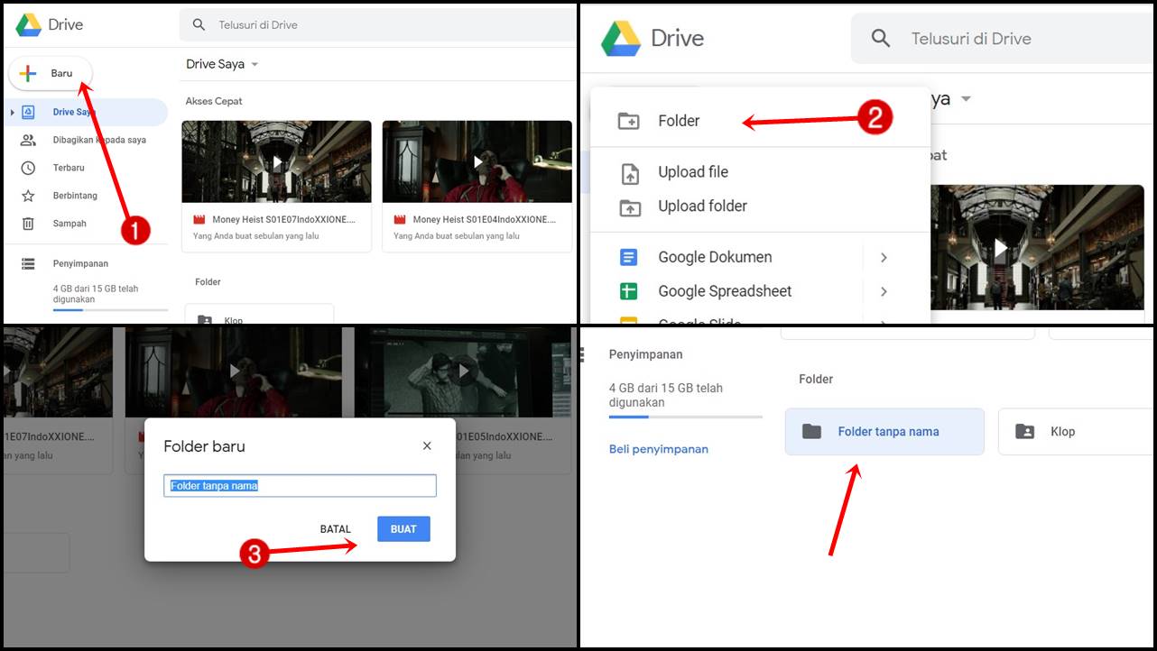 Membuat Folder Google Drive di Komputer Pc atau Laptop