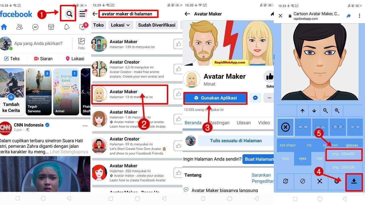 Cara Buat Avatar di FB Lite Versi Terbaru