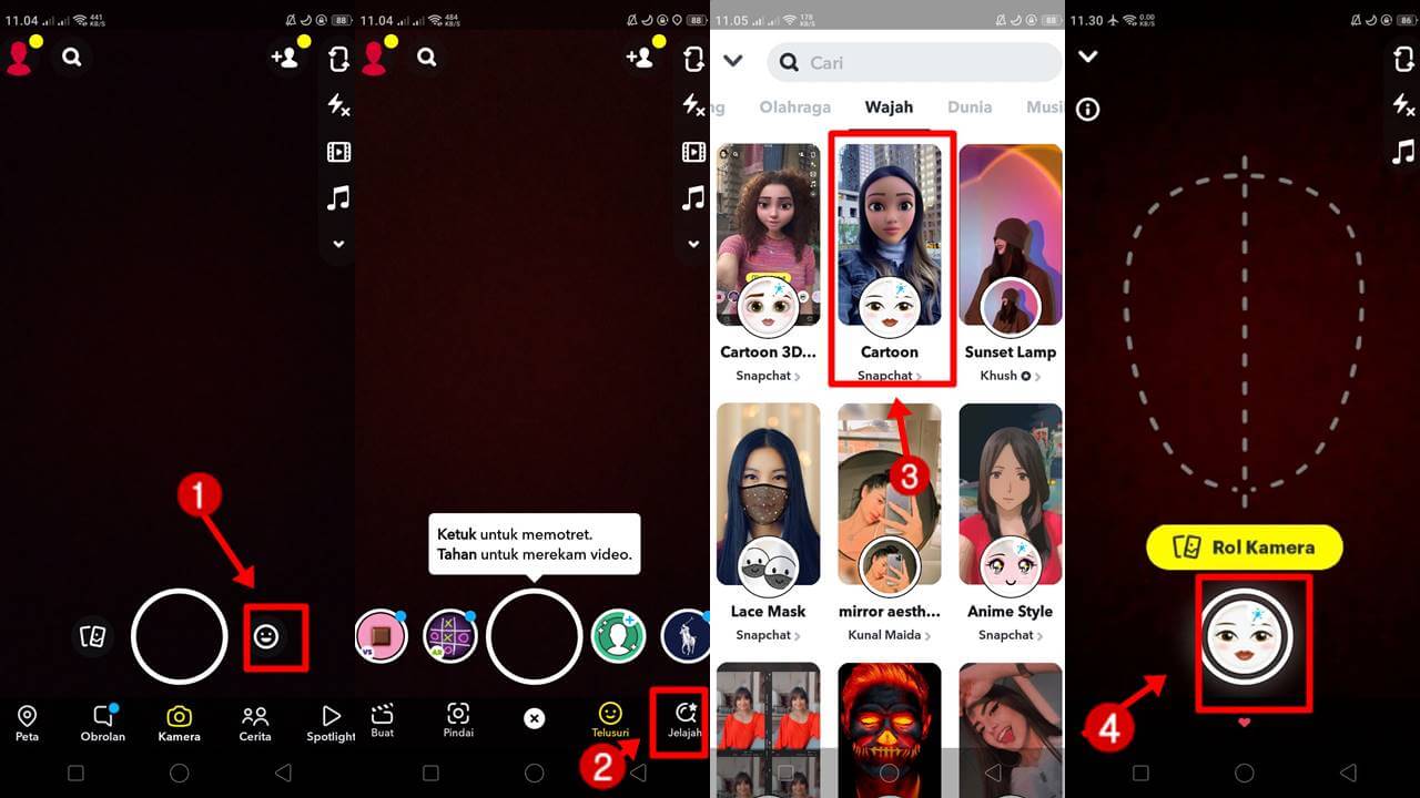Cara Menggunakan Filter Snapchat