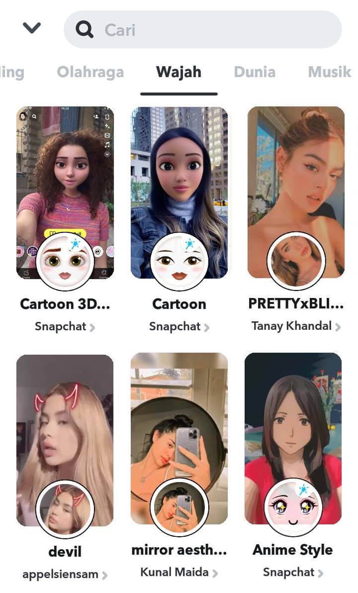 Efek Snapchat Yang Bagus