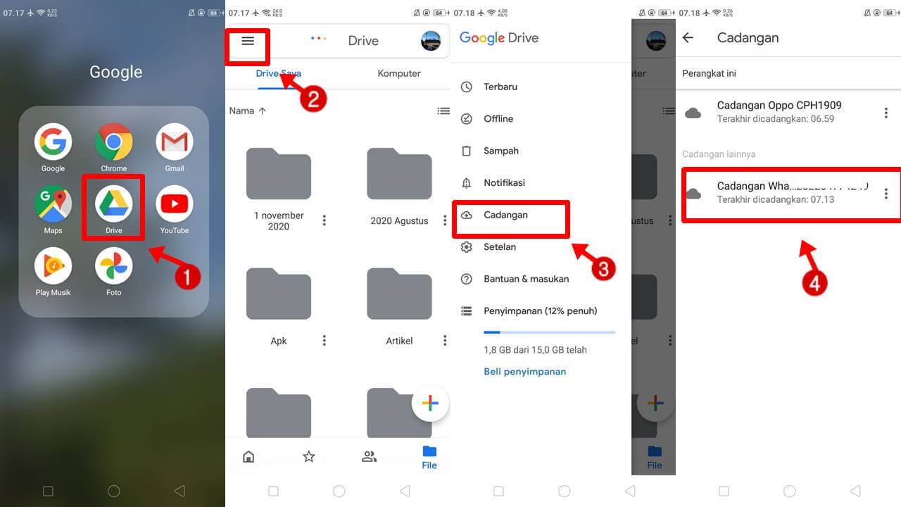 Cara Melihat Backup Wa Di Google Drive Versi Terbaru