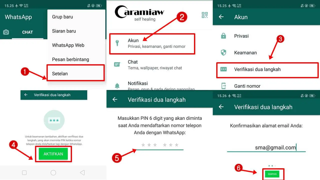 Cara Mengunci Whatsapp Tanpa Aplikasi caramiaw.com