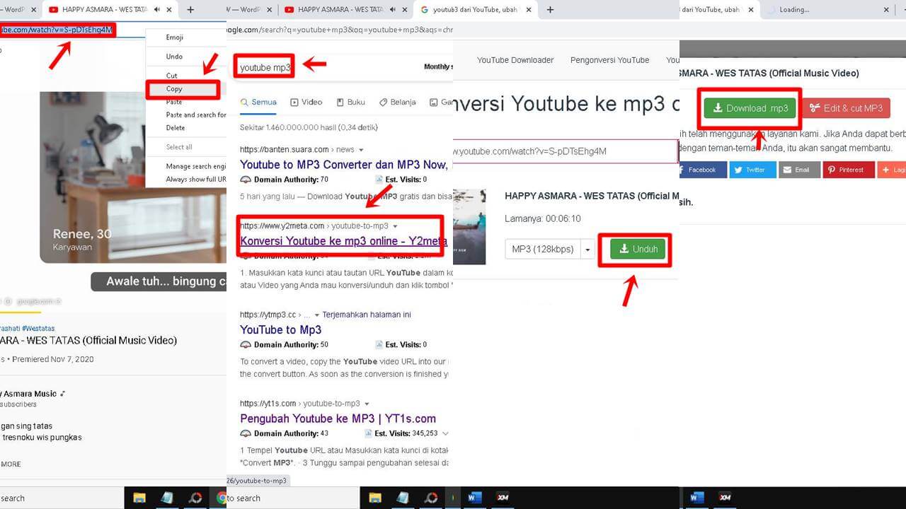 Cara Download Lagu Dari Laptop MElaui Youtube