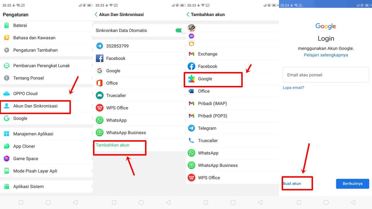 Cara Membuat Email Di Google Mail Melalui HP Android