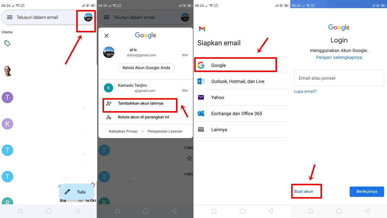 Cara Membuat Gmail Di Handphone Lewat Aplikasi GMail