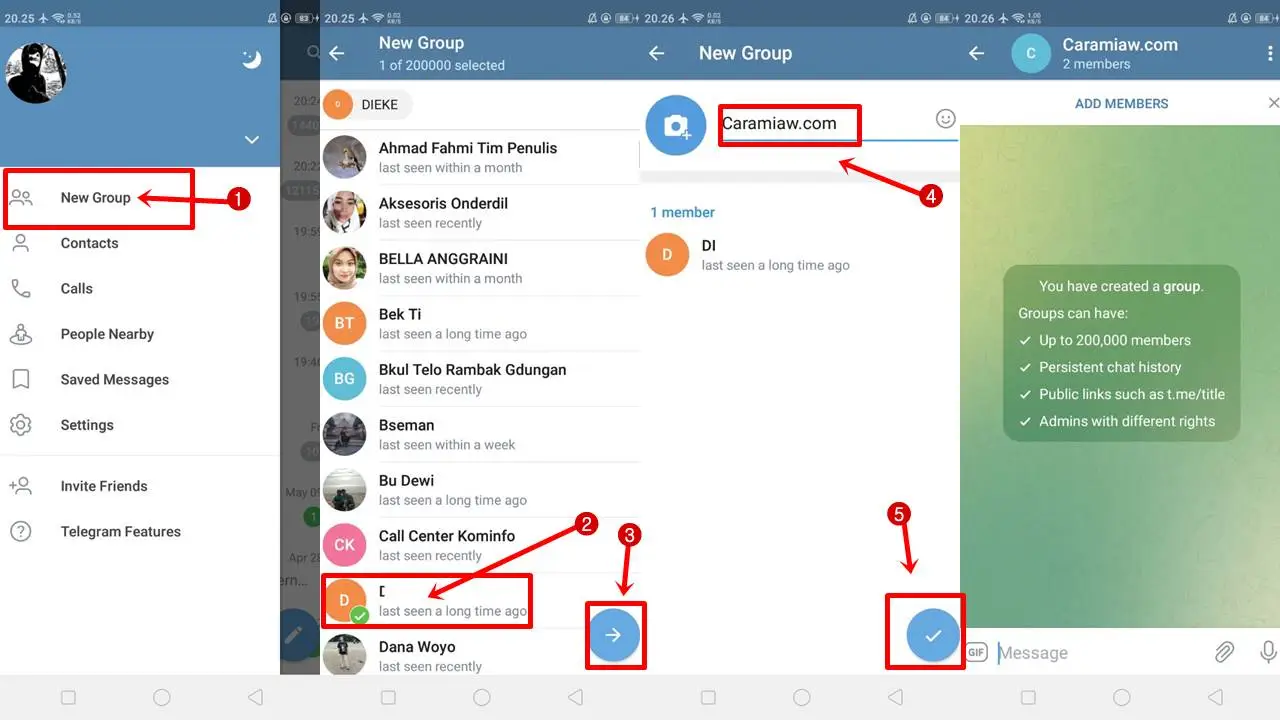 Cara Membuat Grup Di Telegram