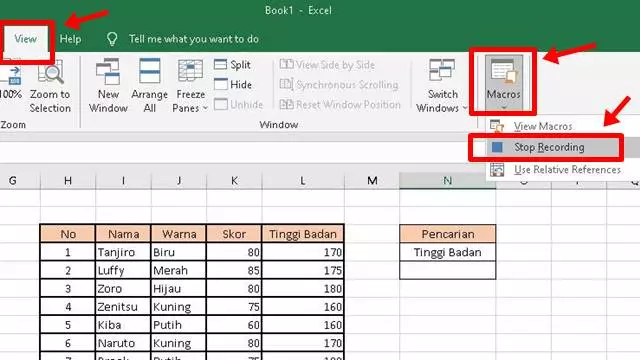 Cara Filter Data Di Excel Dengan Macro Stop Recording