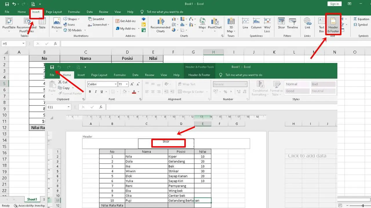 Cara Membuat Judul di Microsoft Excel