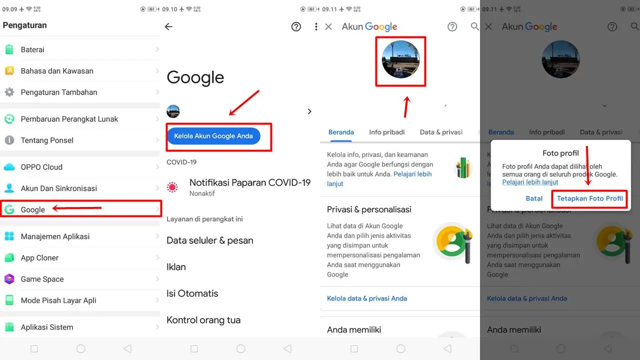 Cara Menghapus Foto Profil di Akun Google di Android