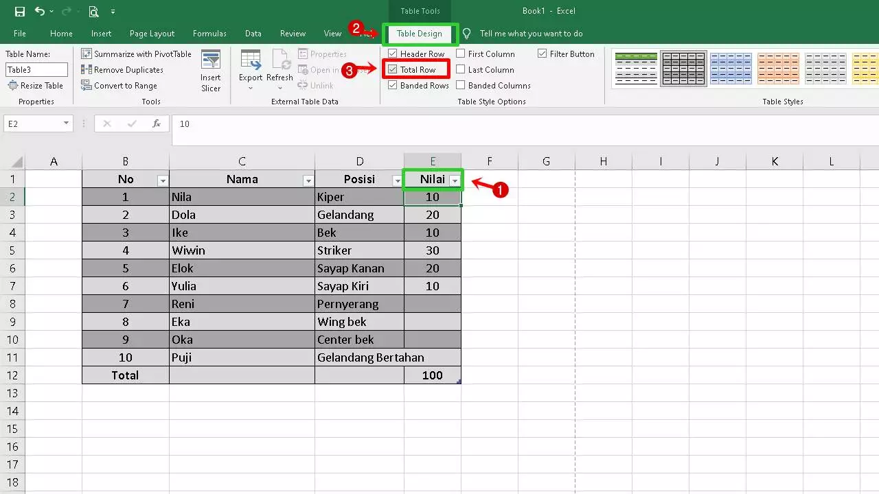 Cara Menghitung Total Di Excel Part 2