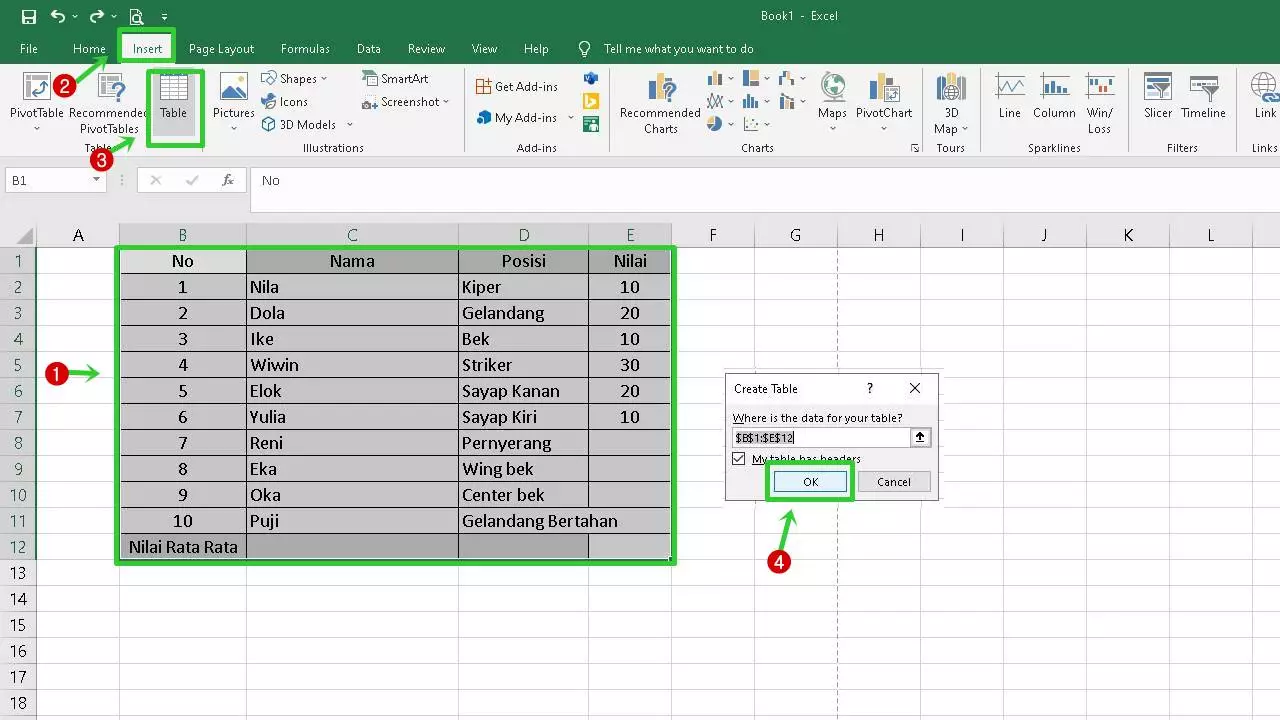 Cara Menghitung Total Di Excel